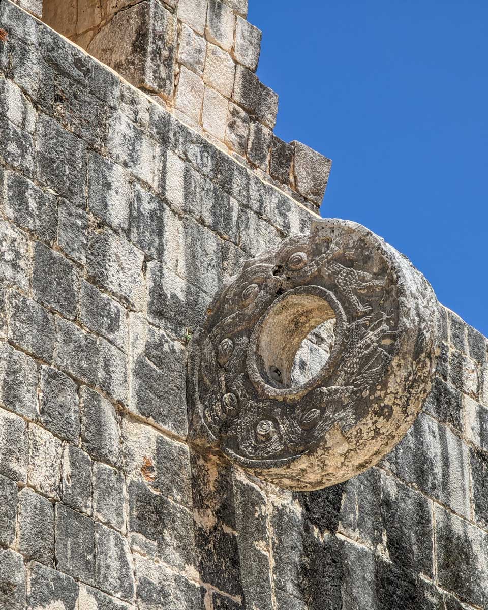 A ring from the Chcihen Itza Great Ball Court in Mexico