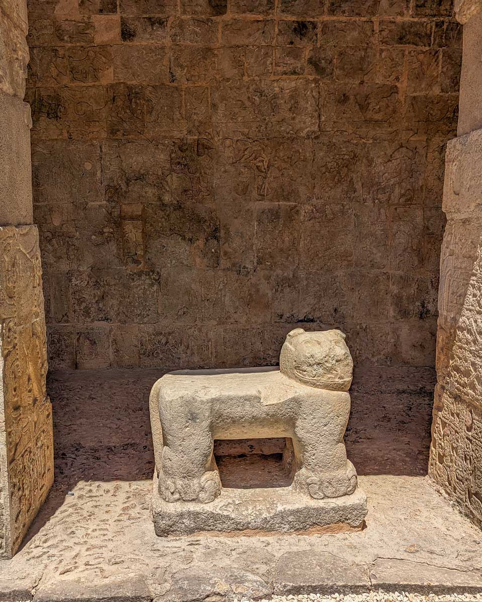 A statue at Chichen Itza