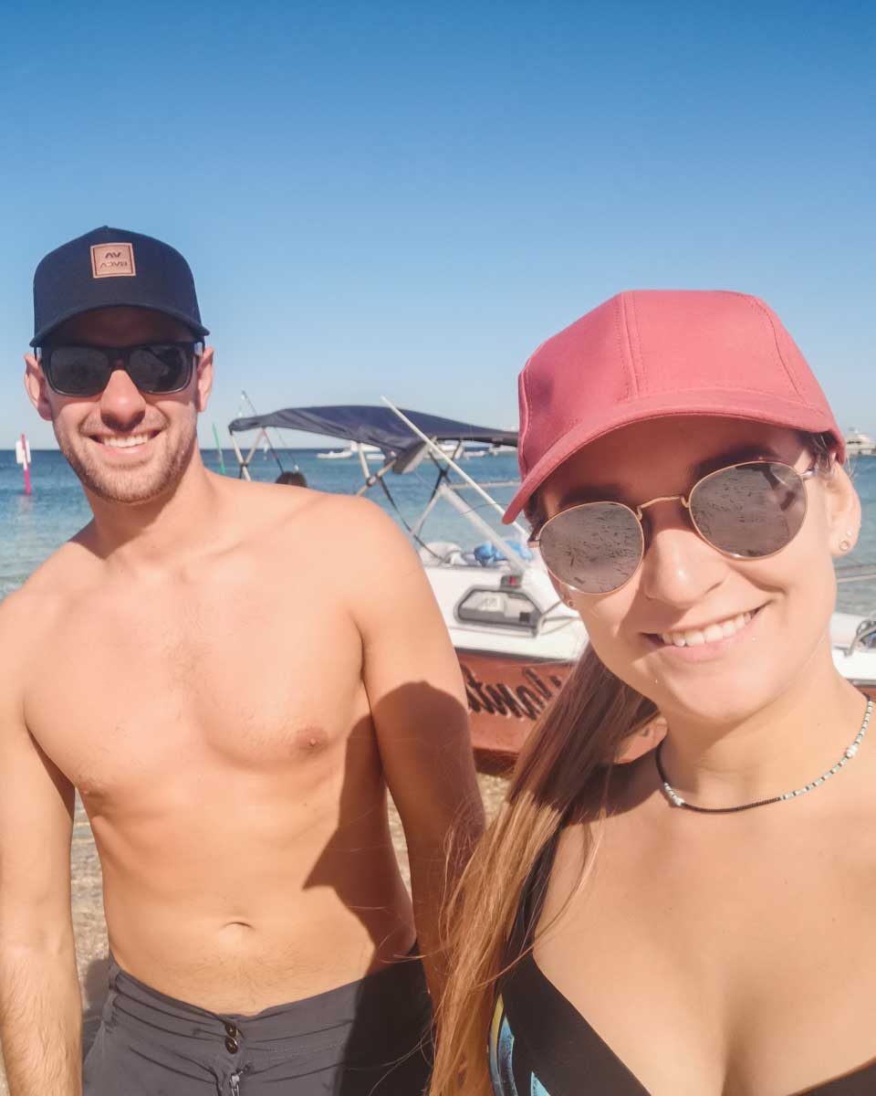 Bailey and Daniel on Carnac Island, WA