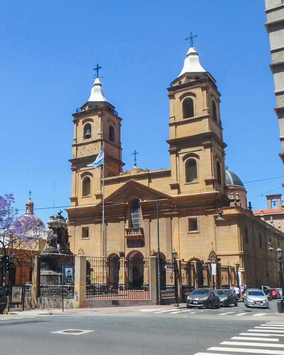 Buenos Aires Cathedral visited on a free walking tour of the city