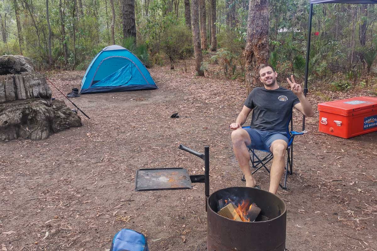 Camping in Dwellingup, WA