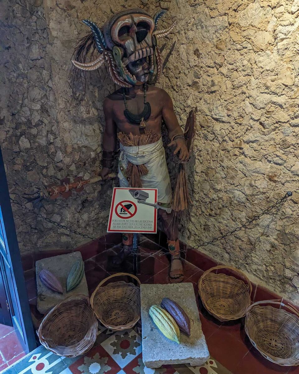 Display at the Choco-Story museum in Valladolid