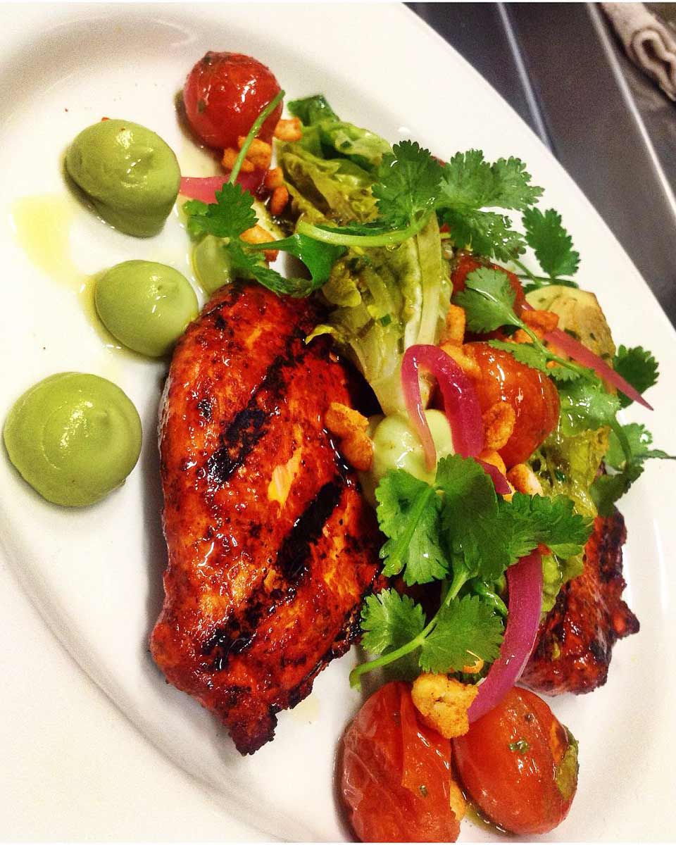 Dining meal at Christine's on Blackcomb  in Whistler, BC