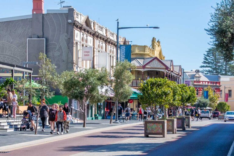 The main street called Market Street in Fremantle, WA