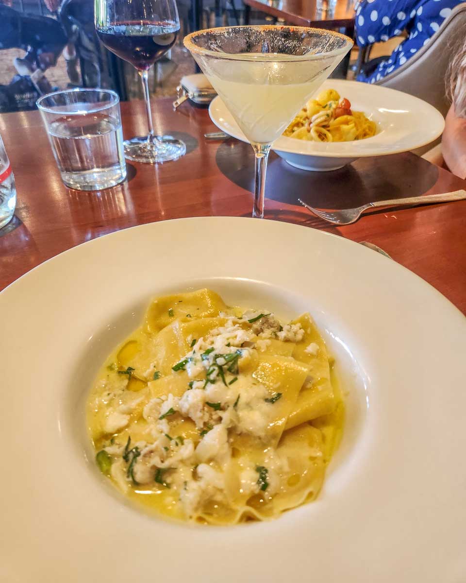 Our lunch on the swan river wine cruise in Perth