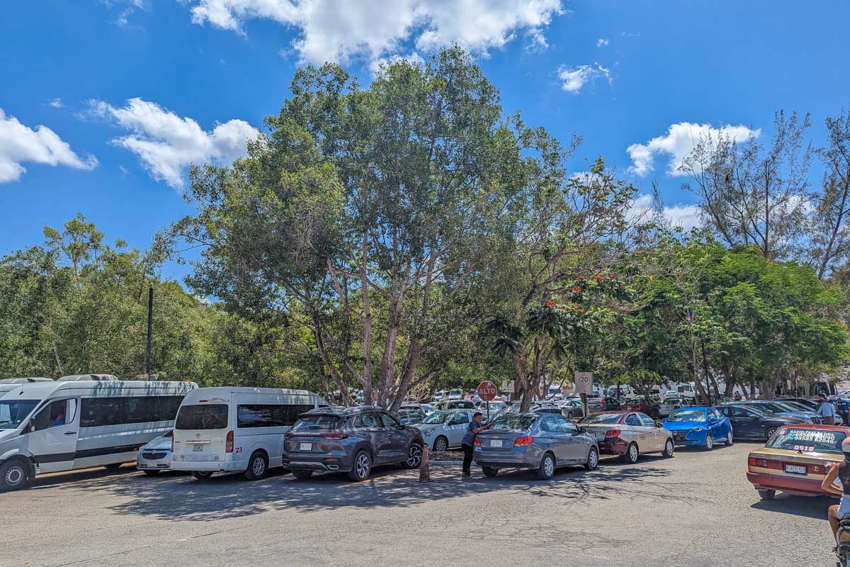 Parking lot at Chichen Itza, Mexico