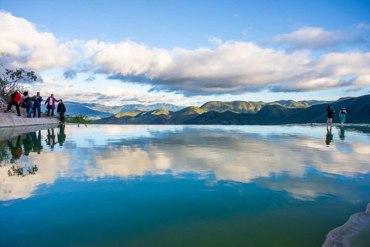 Reflections at Hierve El Agua, Oaxaca, Mexico
