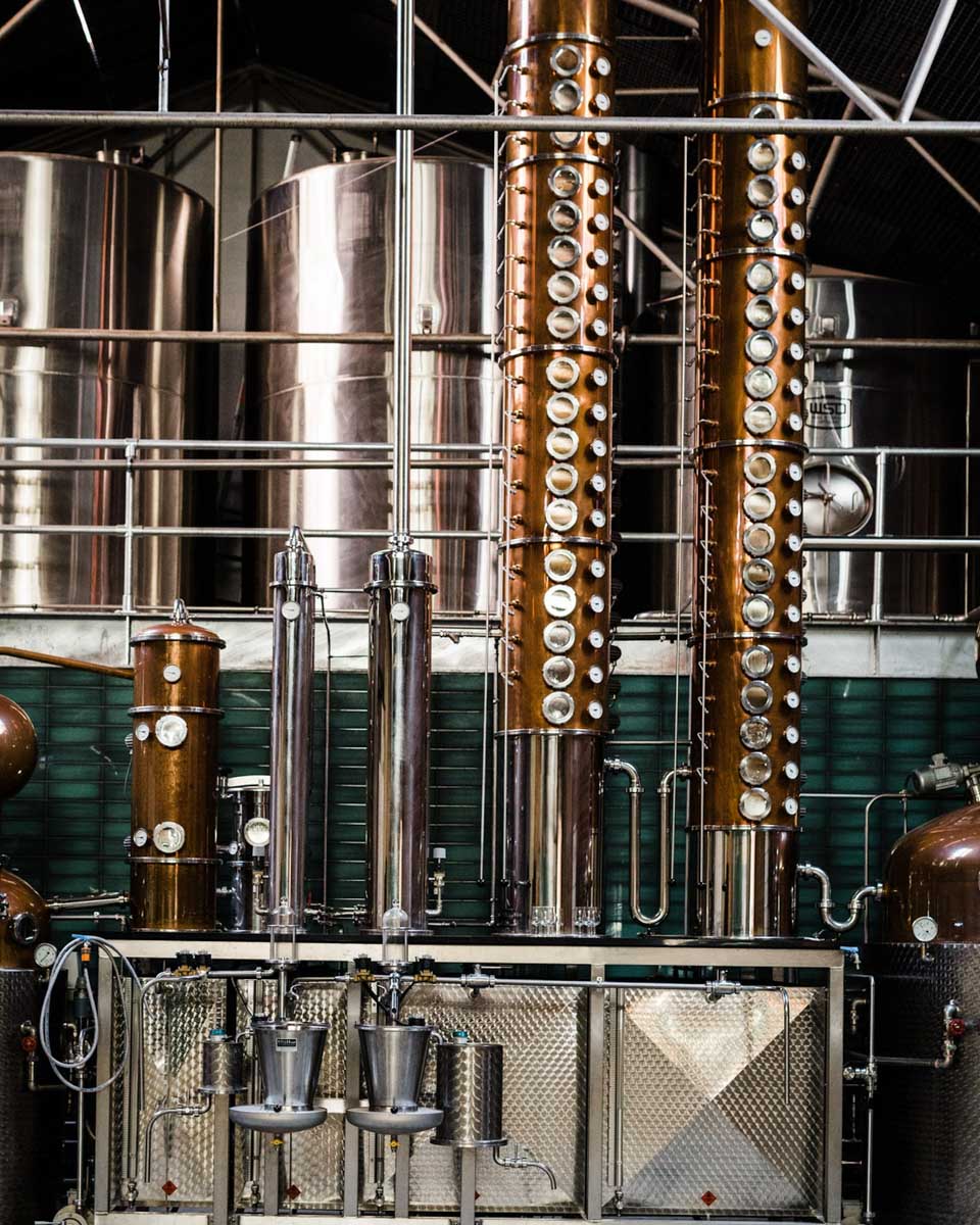 Republic of Fremantle craft distillery still in the bar in Fremantle, WA