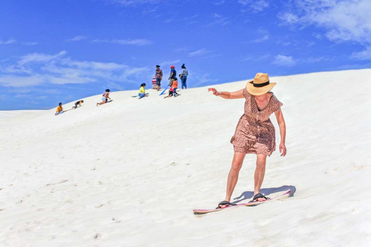 Sandboarding on Lancelin, WA