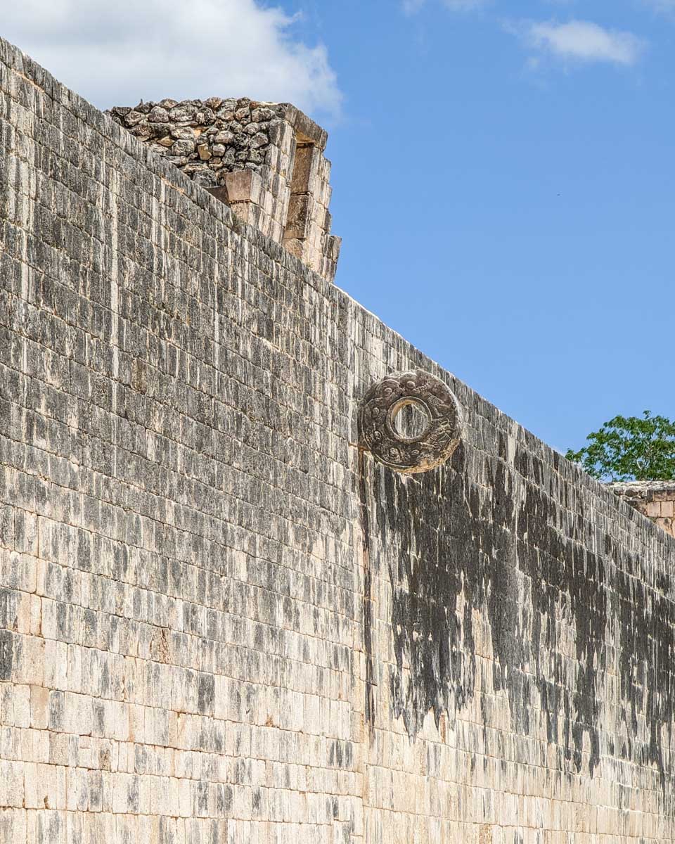 The Great Ball Court at Chichen Itza in Mexico