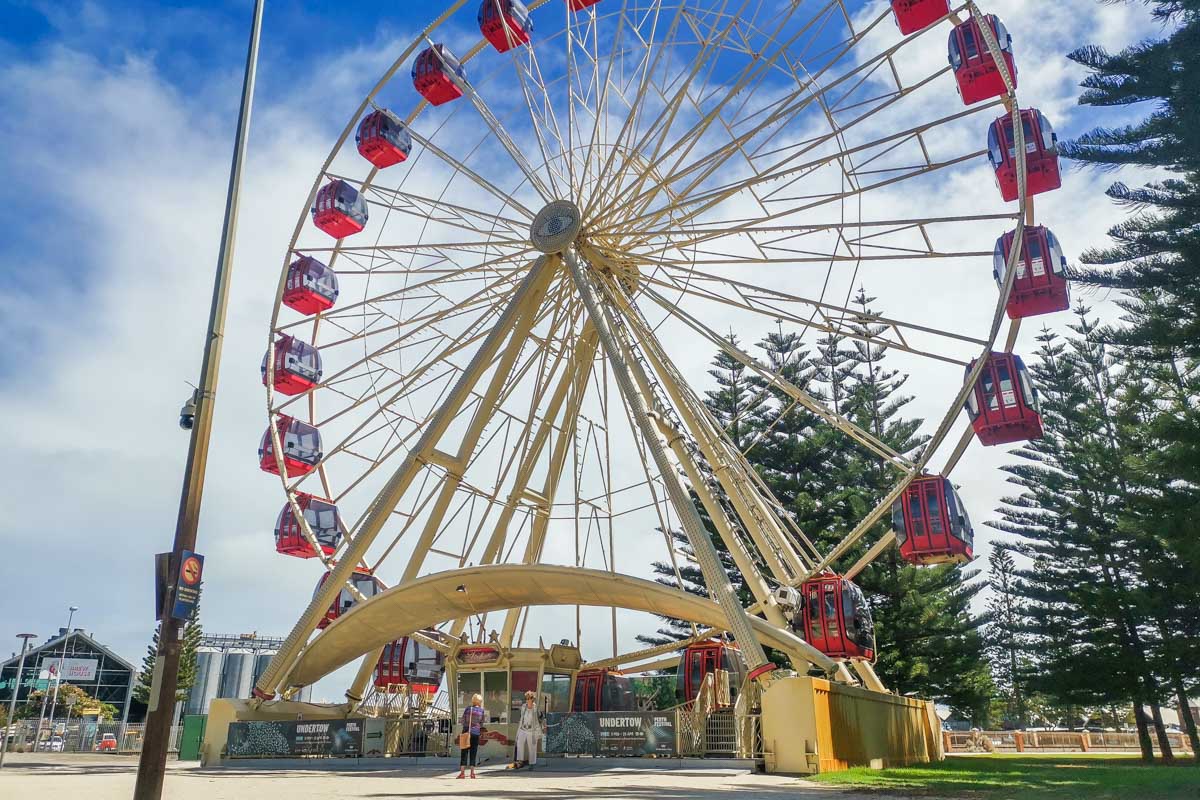 The Ferris wheel in Fremantle, WA
