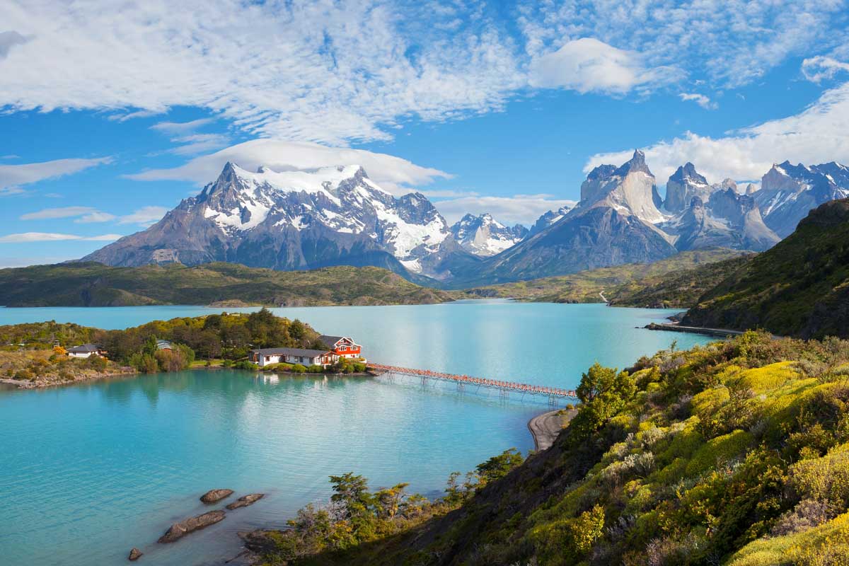 Lake Pehoe in Torres del Paine National Park