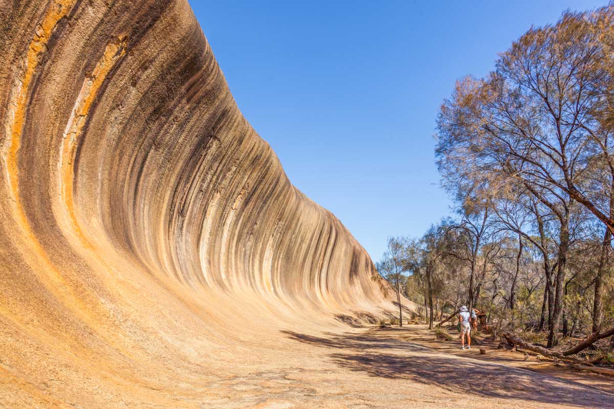 Wave Rock in Western Australia not far from Perth