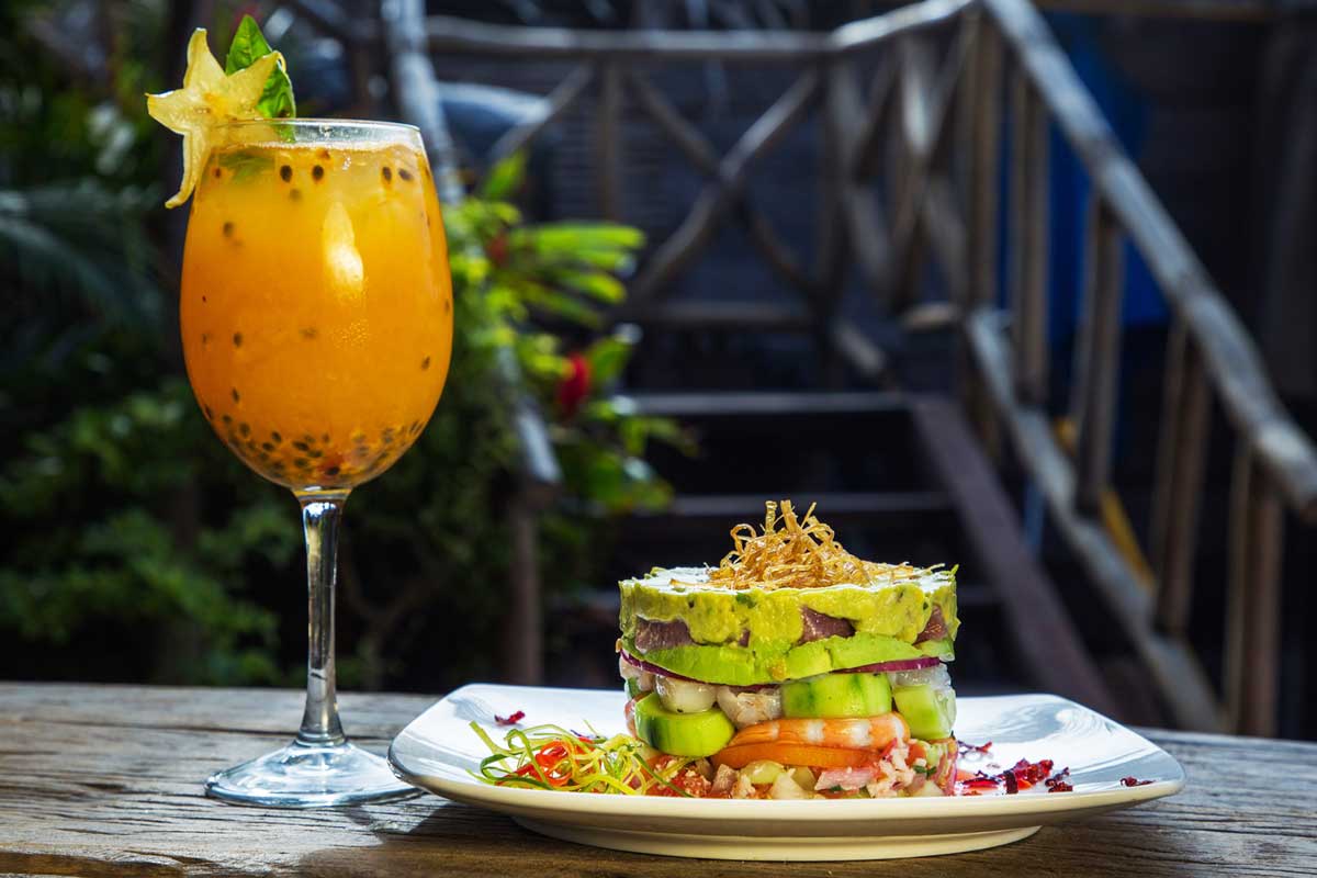 Seafood dish from Coco Sayulita Club in Sayulita, Mexico