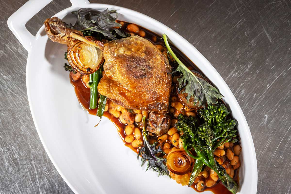 Brome Lake Duck Confit from The Bearfoot Bistro  in Whistler, BC