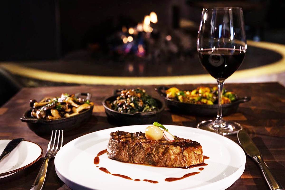 Steak from SIDECUT Restaurant in Whistler, BC