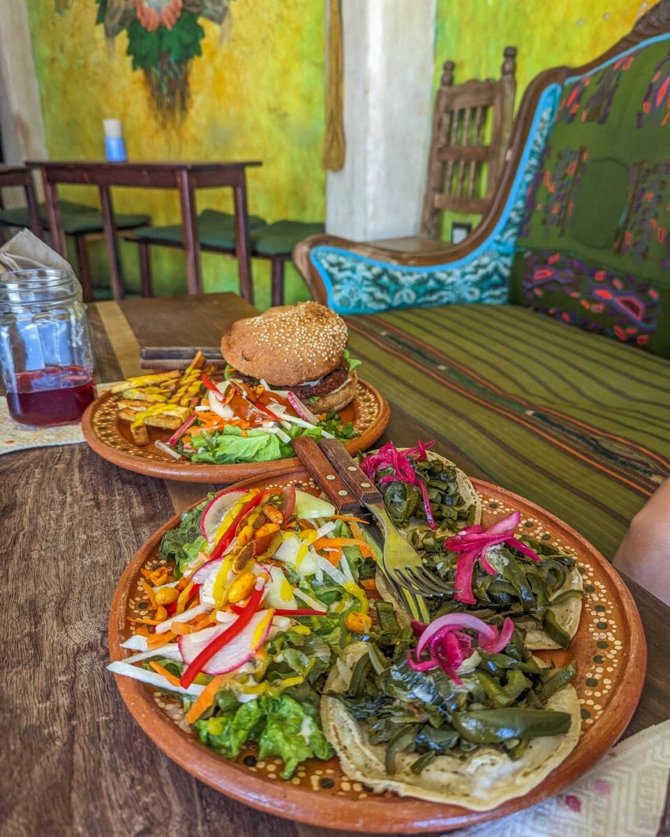 vegan meal at Elela Organic Vegan Cafe and Restaurant