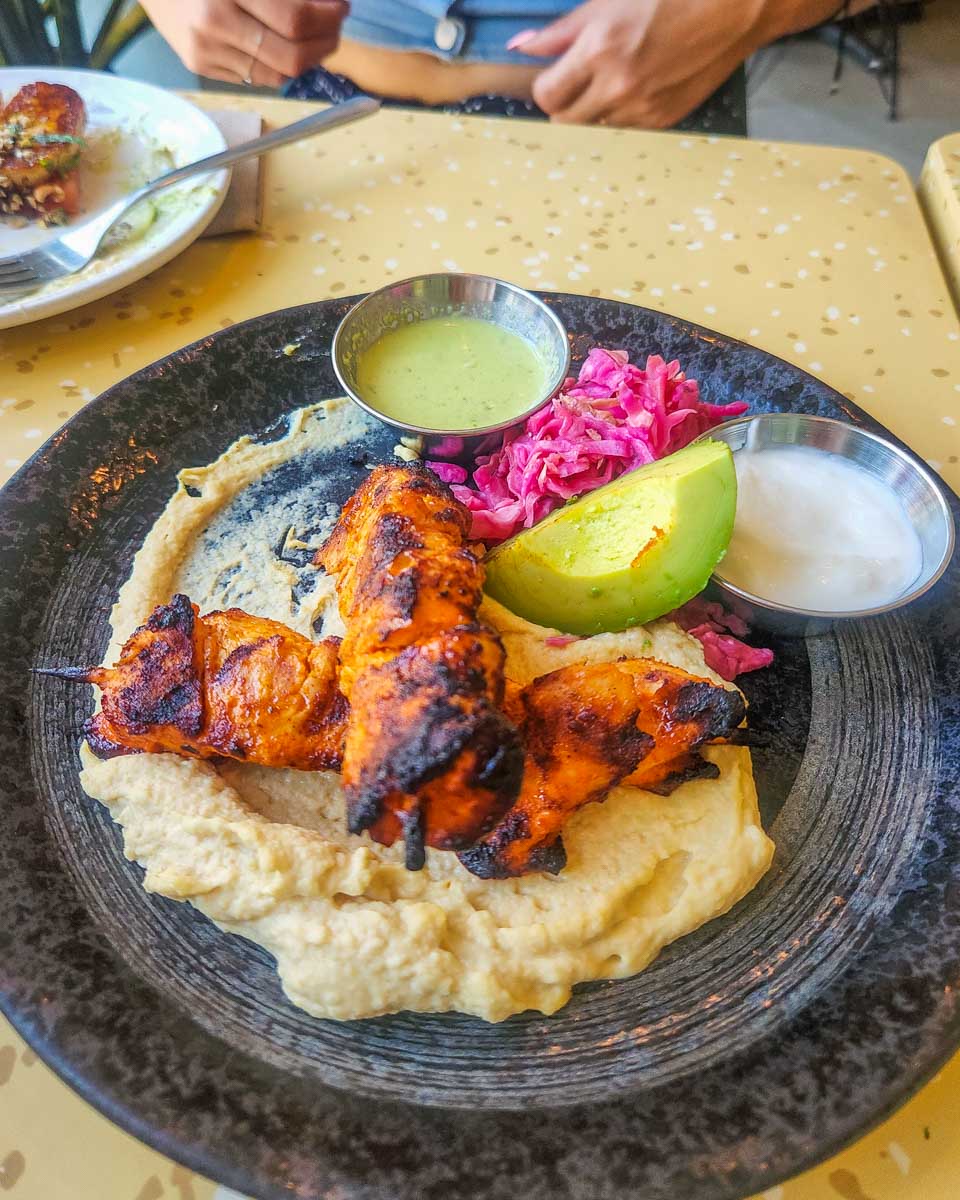 Chicken dish at Nuba, Vancouver