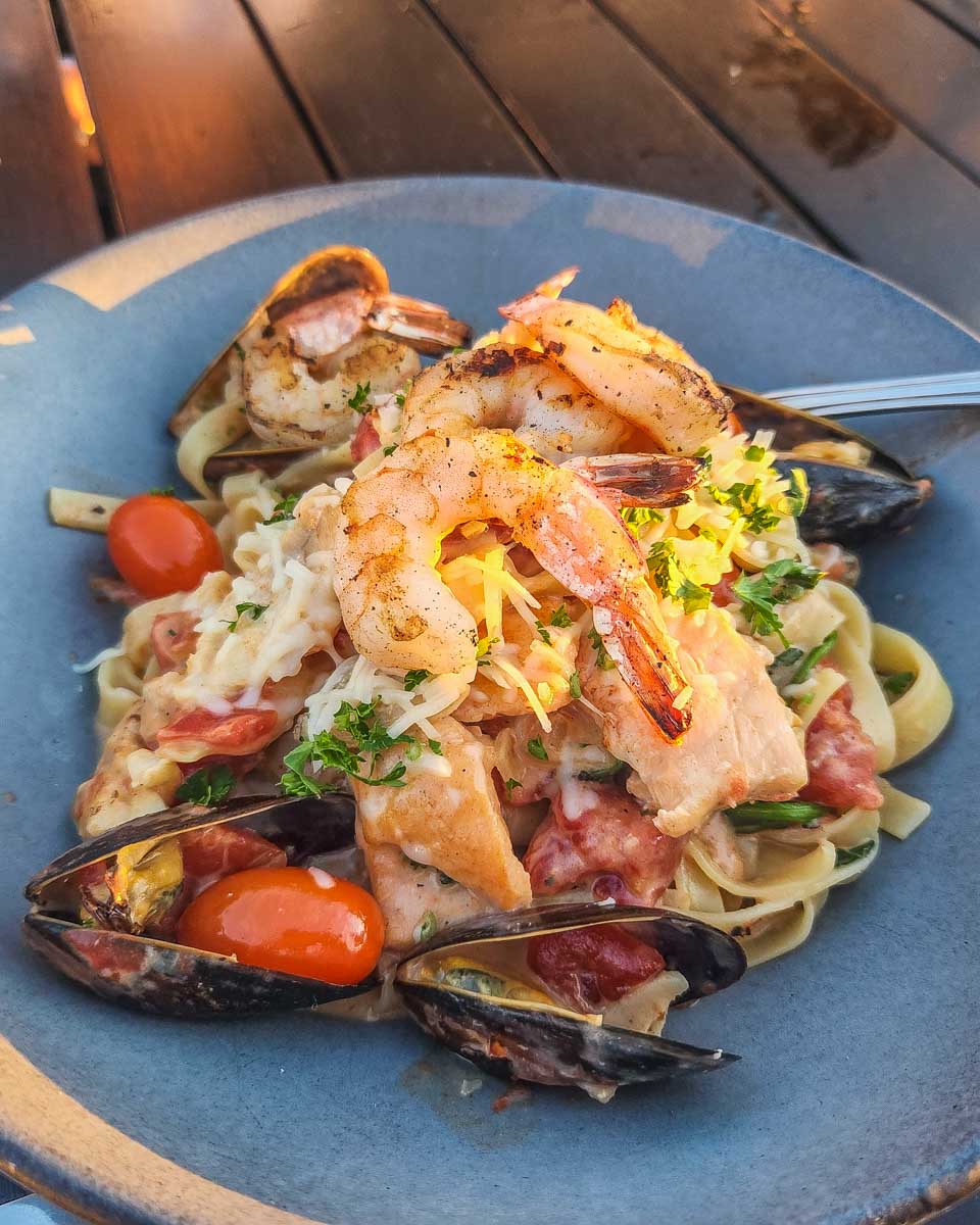 Seafood dish at the Boathouse Vancouver