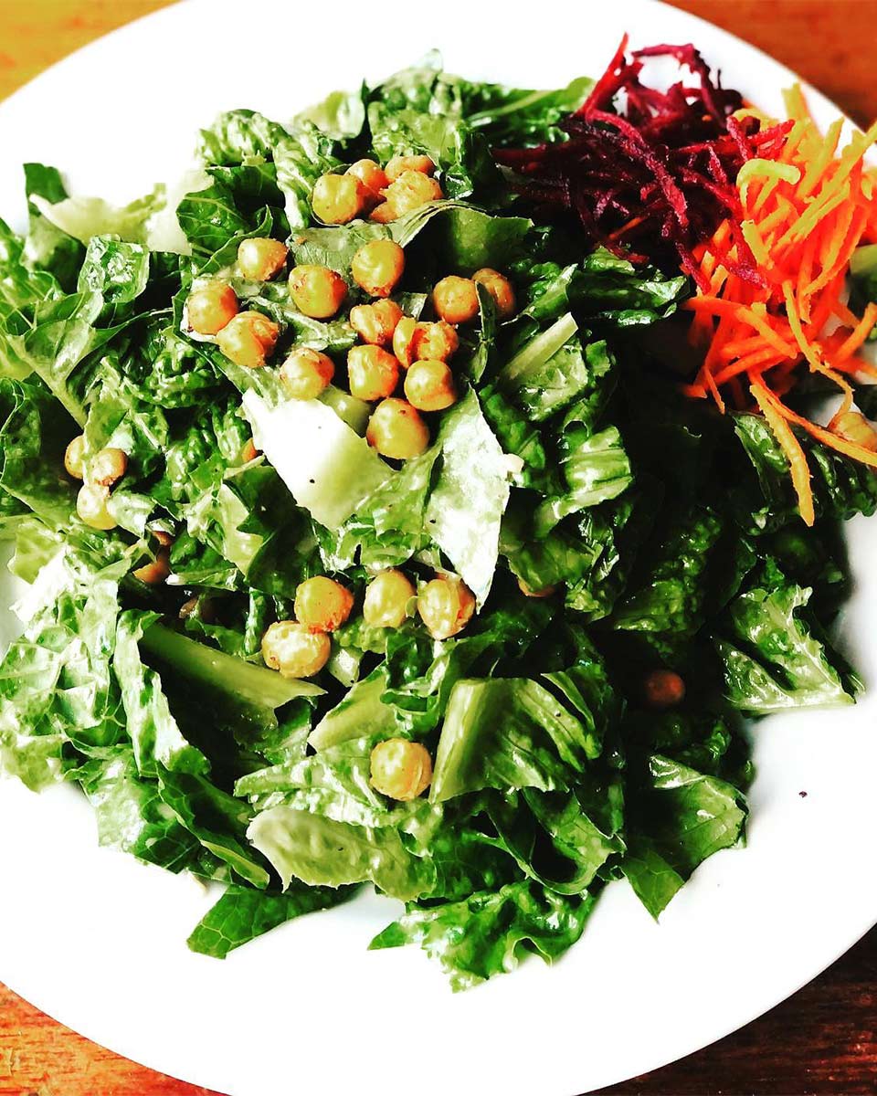chickpea salad at The Naam in Kitsilano, Vancouver BC
