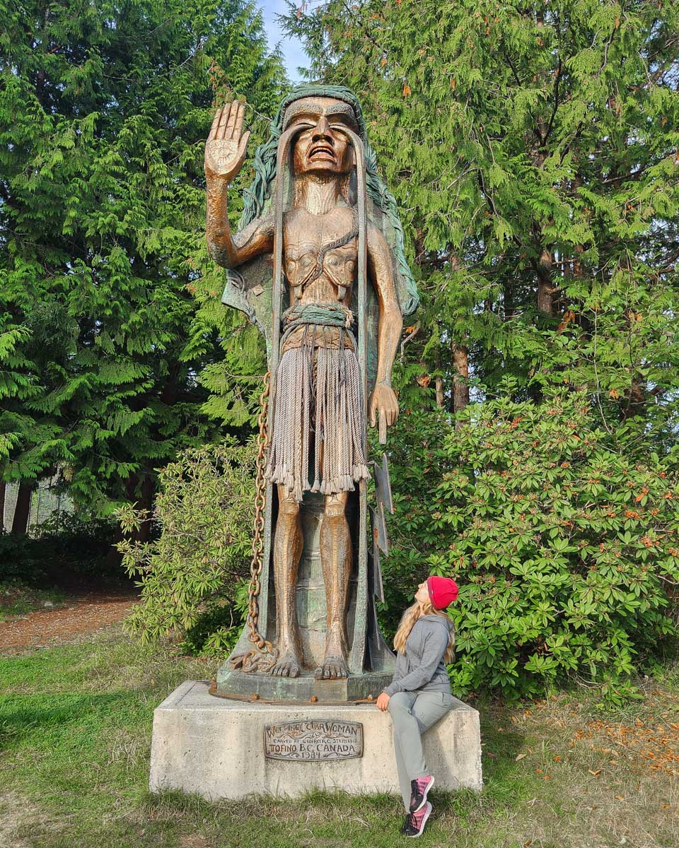 Bailey at the The Weeping Cedar Women in Tofino