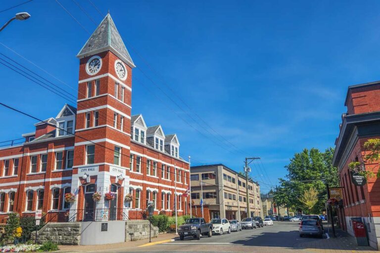 Beautiful street in Duncan, BC
