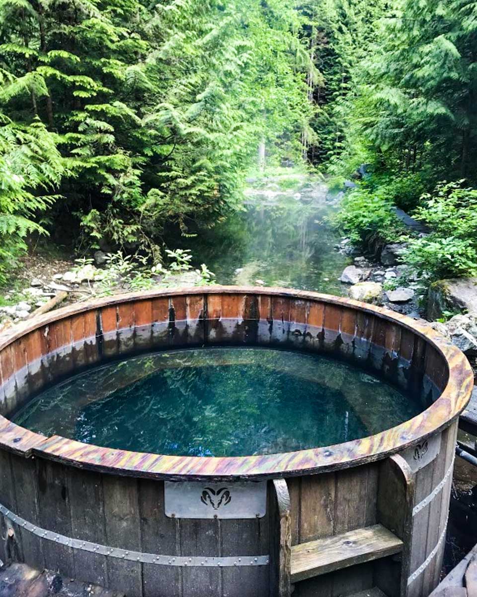 Clear Creek Hot Springs near Harrison Hot Springs, Canada