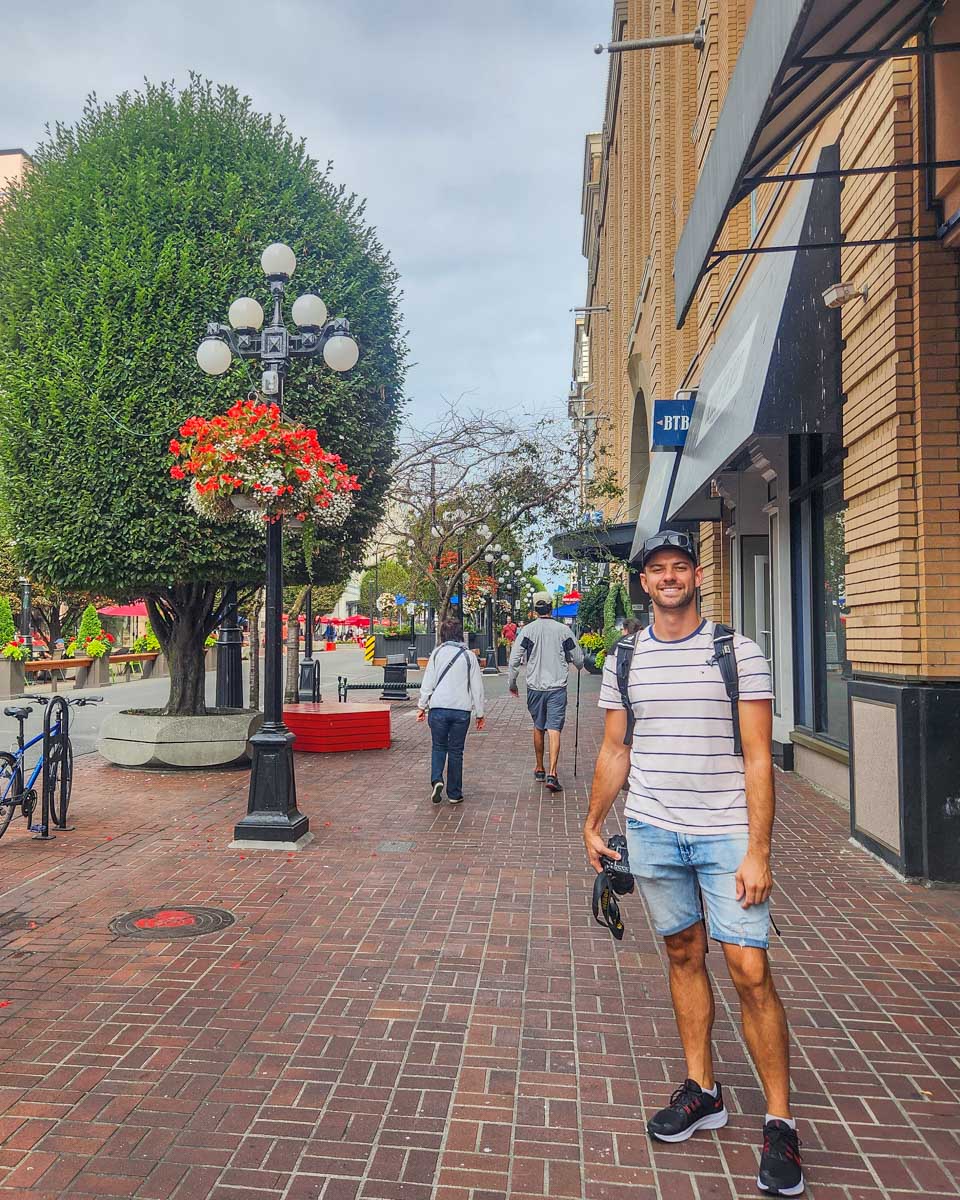 Daniel on Government Street in Victoria BC