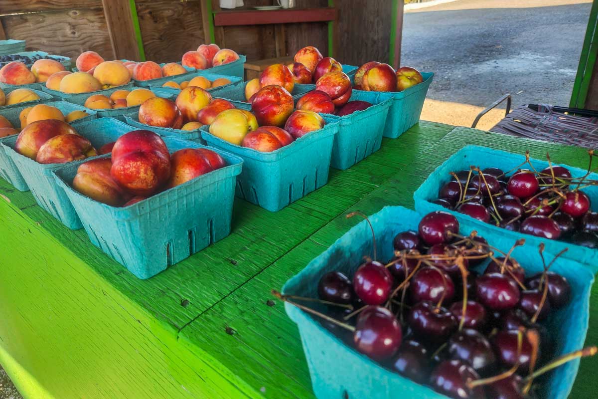 Fresh produce from the Fraser Valley in Harrison Hot Springs, Canada