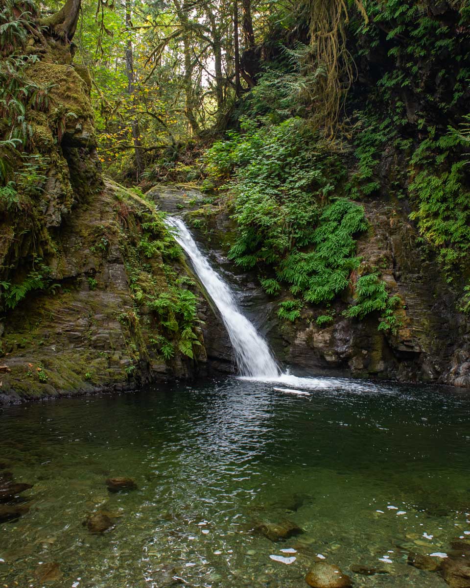 Goldstream Falls in Goldstream Provincial Park