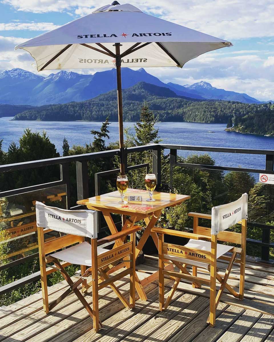 Having beers with a view at Restaurant Punto PanorámicoÂ