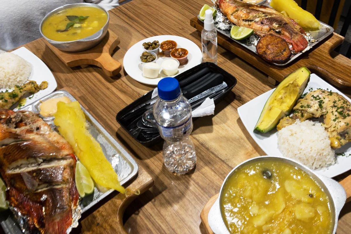 local cuisine in Bogota, Colombia