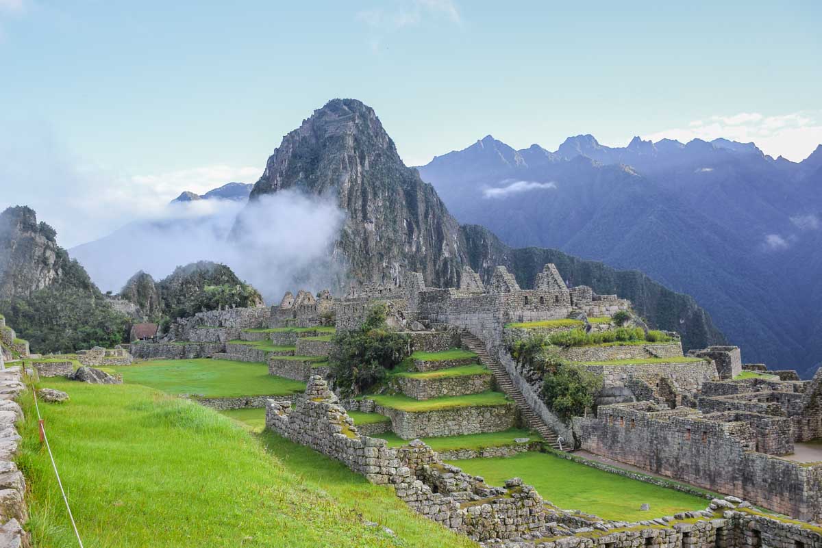 Morning fog over Machu Picchu, Peru