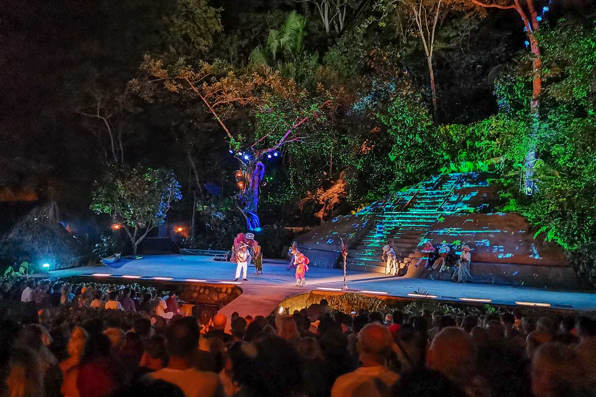 Performers at the Rhythms of the Night show in Puerto Vallarta