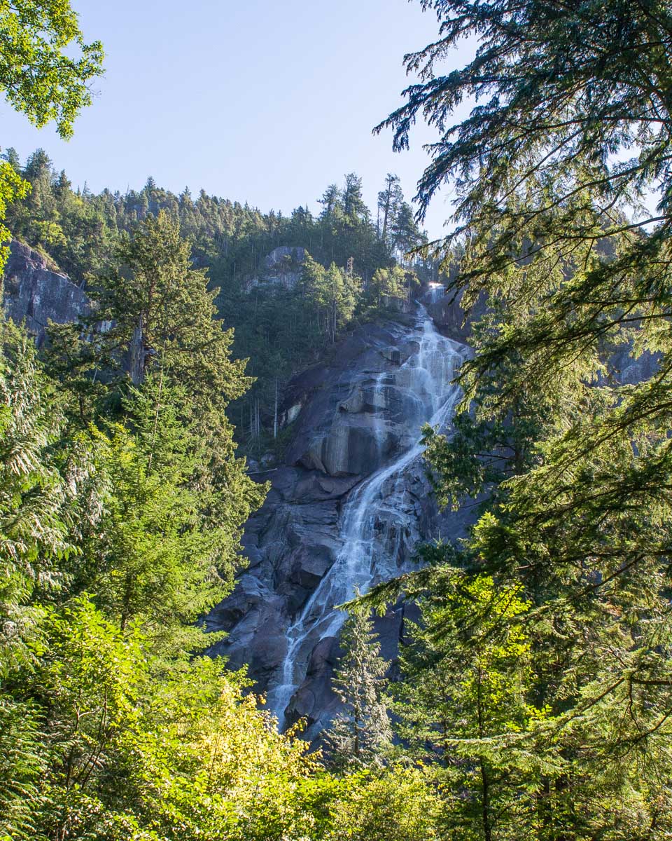 Shannon Falls on the road between Whistler and Vancouver