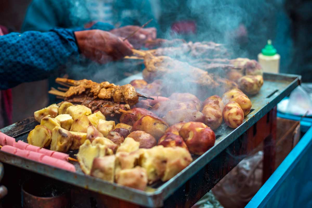 Street food in Arequipa Peru