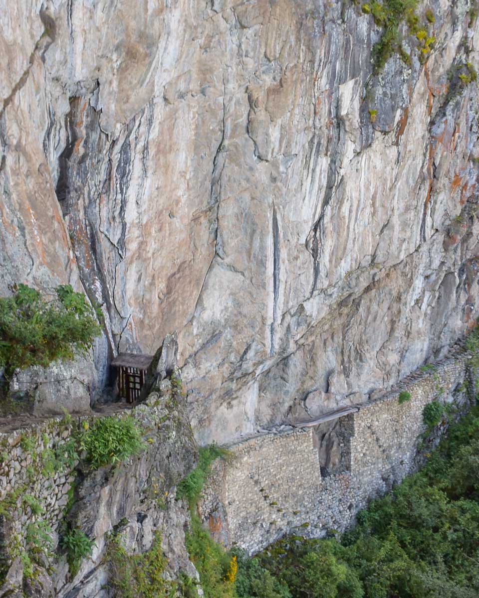 The Inca Bridge at Machu Picchu, Peru