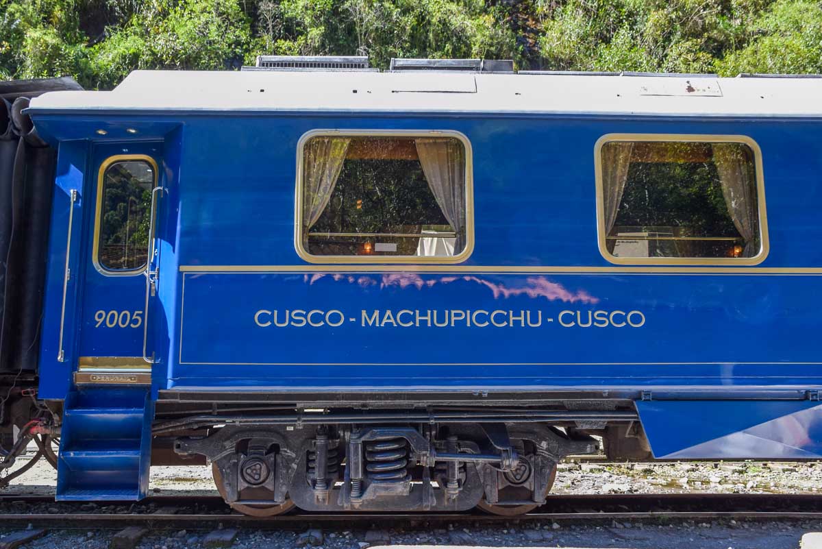 The Peru Rail Train at Machu Picchu