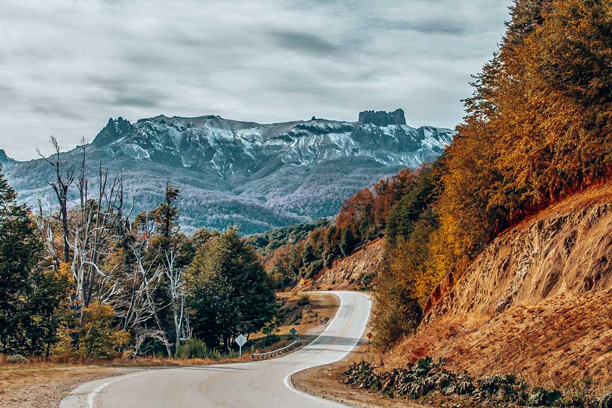 scenic view at the seven lakes route in Bariloche, Argentina