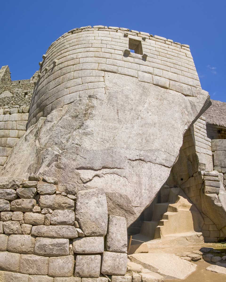The Temple of the Sun at Machu Picchu, Peru