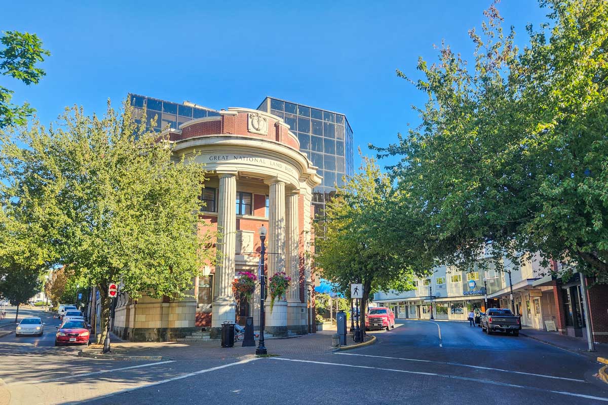 The old town in Nanaimo, BC