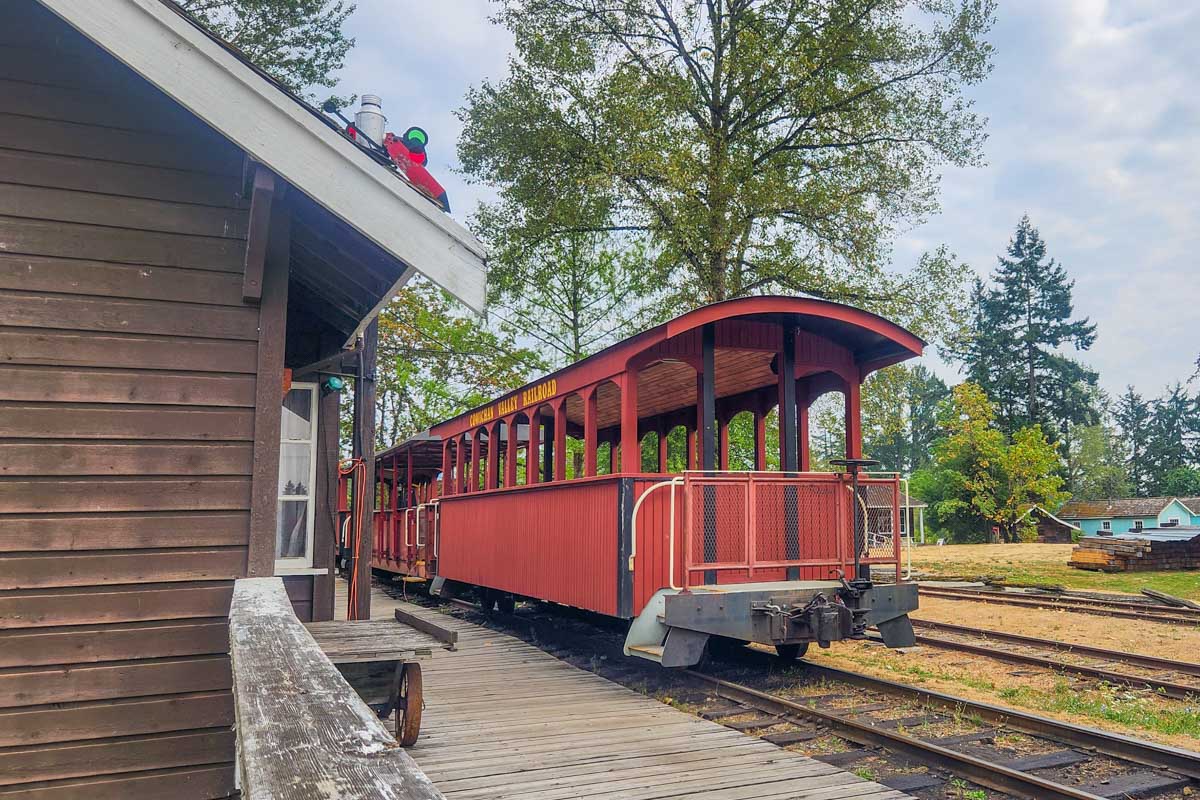 The train at the BC Forest Discovery Centre in Duncan, BC