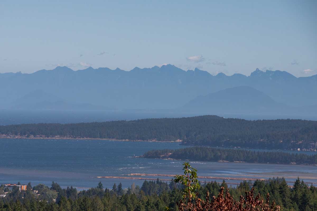 The view from Mount Benson in Nanaimo, BC