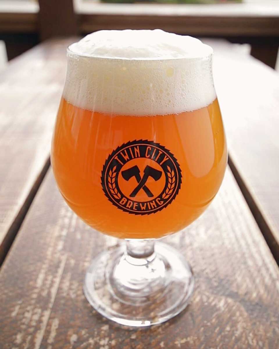 A beer at Twin City Brewing, Port Alberni