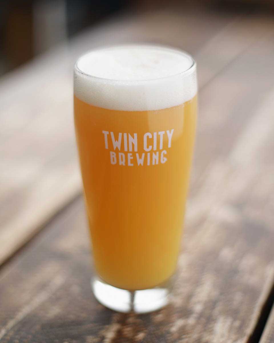 A beer at Twin City Brewing