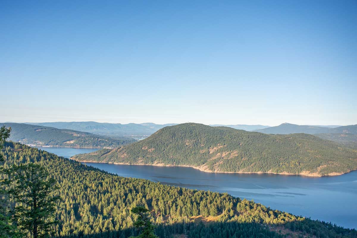 View from Bruce Peak on Salt Spring Island