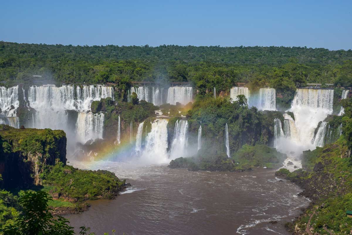 View of Iguazu Falls from Brazil