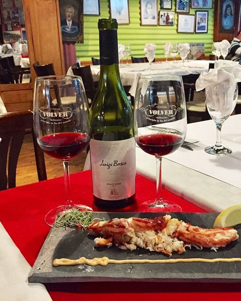 food and wine at Patagonia Vinos in Bariloche, Argentina