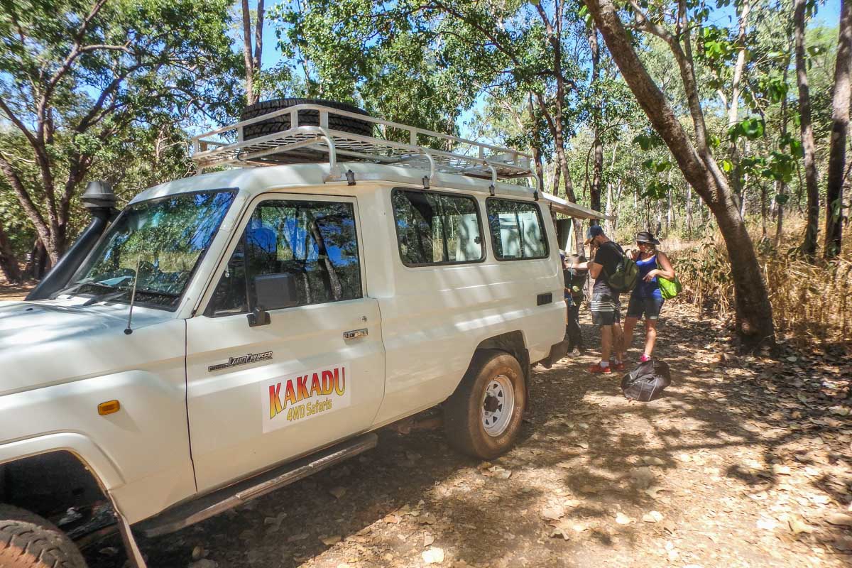 A 4WD on a tour through Kakadu National Park, Australia