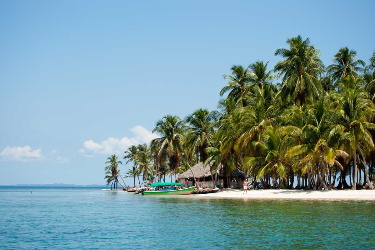 A hotel on an island in the San Blas Islands